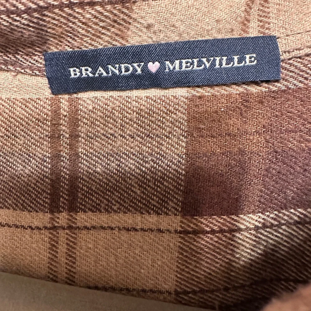 Brandy Melville Women’s brown Flannel - Picture 2 of 3